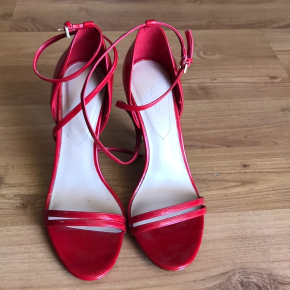 Red high heel sandals size 6 1/2 from Aldo - Picture 2 of 5
